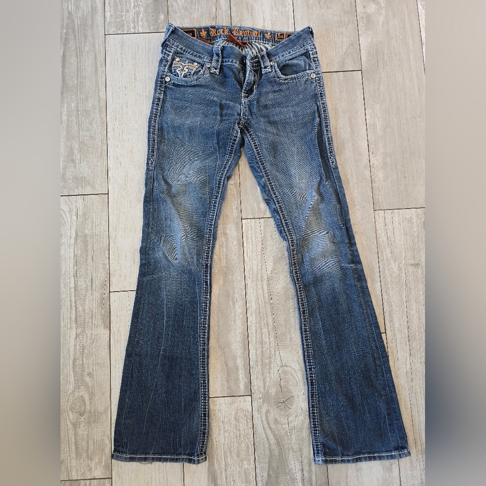 Rock Revival Blue Denim Jeans low rise